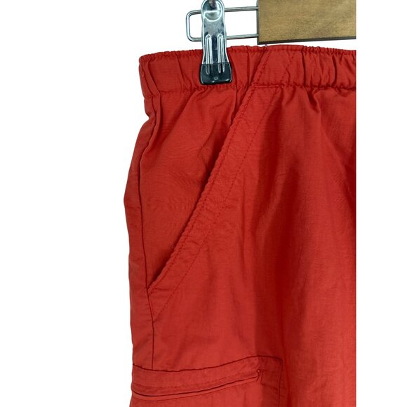 Columbia Mens Red Packable Cargo Shorts With Adjustable Waistband Size M - Picture 3 of 11